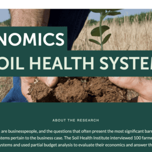 Economics Of Soil Health Systems