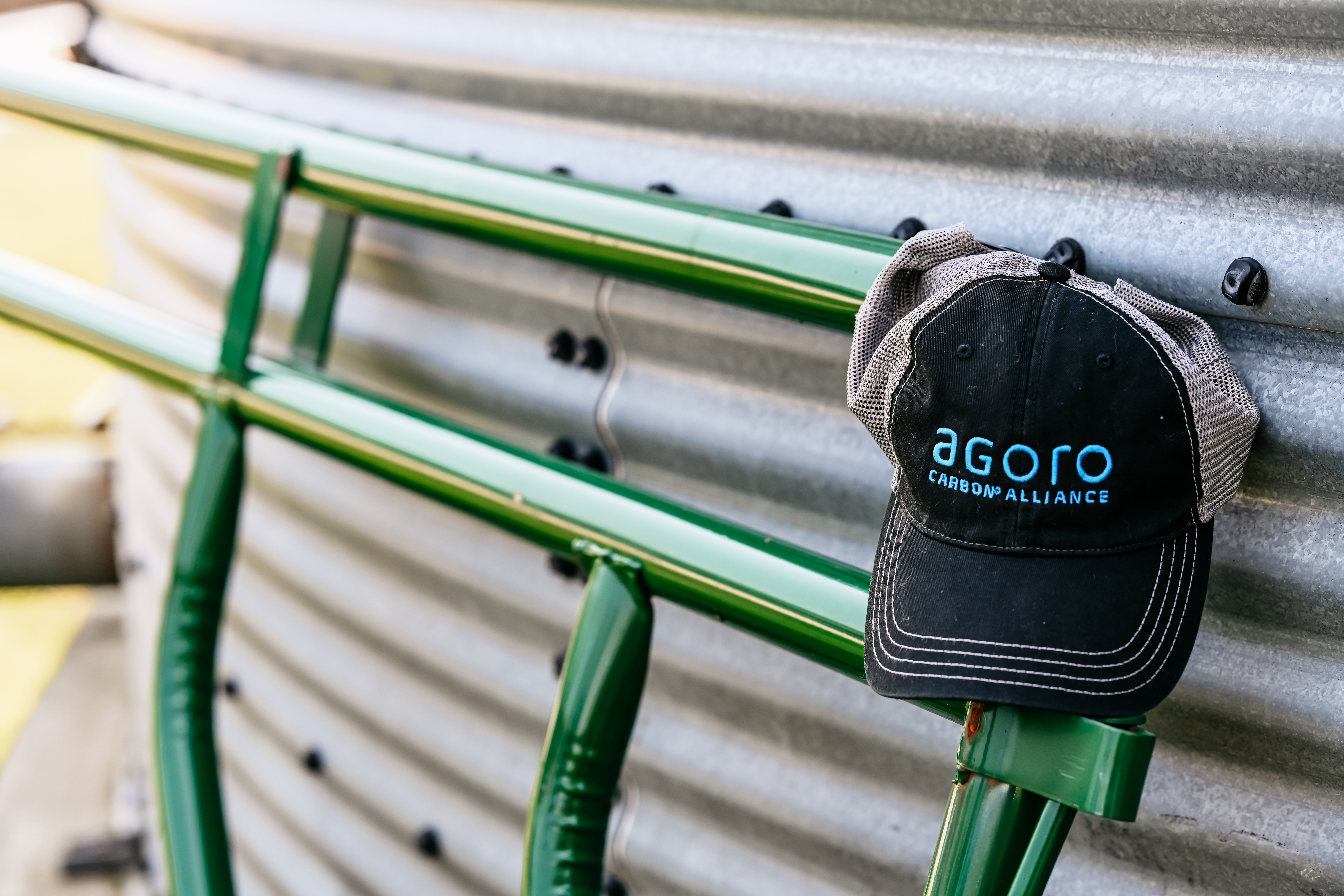 Agoro Carbon Alliance branded cap — five year anniversary